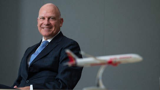 Air India chief executive Campbell Wilson in Brisbane on Thursday.