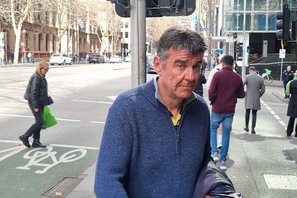 Brendon Berry outside court on Friday.