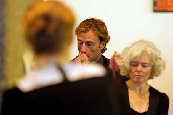 Keli Lane’s partner, Patrick Cogan, at her sentencing in 2011.