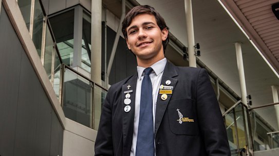 James Schofield, 18, is keen to study nutrition science after his HSC