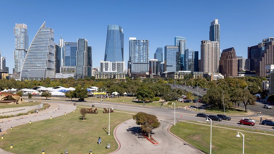 The skyline in Austin, Texas