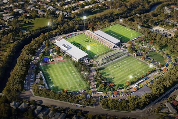 Aerial view of the proposed Ballymore redevelopment.