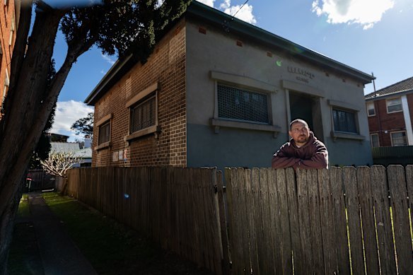 Peter Mistrevski, pictured outside the substation in Newtown.