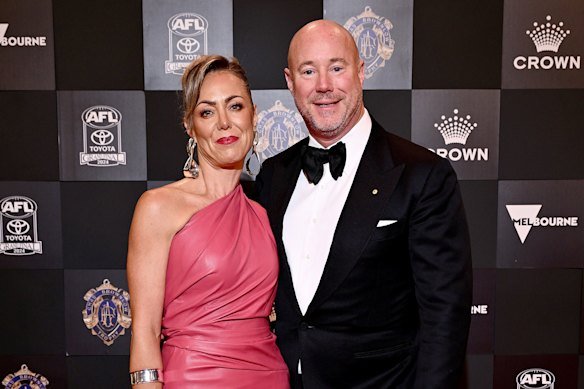 Cate and Luke Sayers in September 2024, three months before the photo scandal erupted.