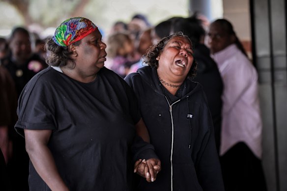 The service focused on who the girl was rather than how her life came to an end.