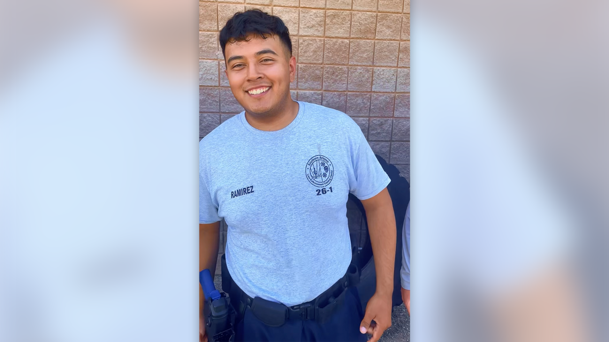 Carlos Ramirez pictured in a still image from a Tucson Police Department video in a gray T-shirt