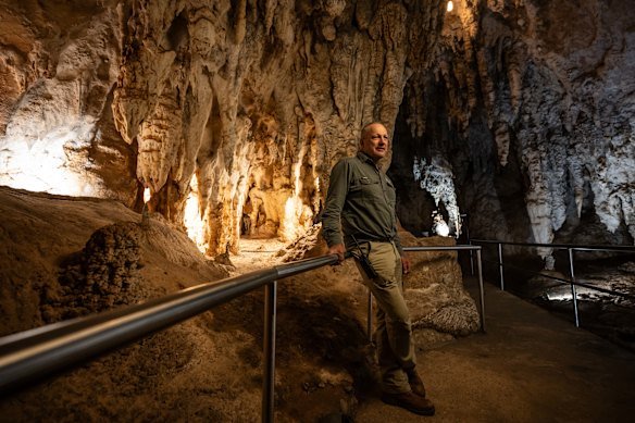 Jenolan Caves Reserve Trust director Andrew Le Lievre hopes the public can return, even though the roads may never reopen.