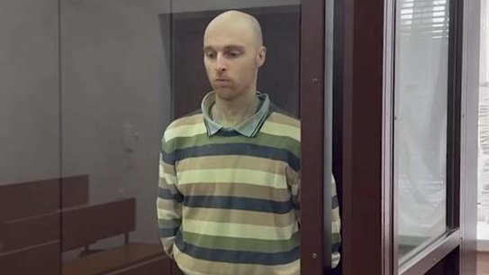 Australian man Oscar Jenkins, 33, was jailed in a Russia-controlled court in Luhansk on Friday