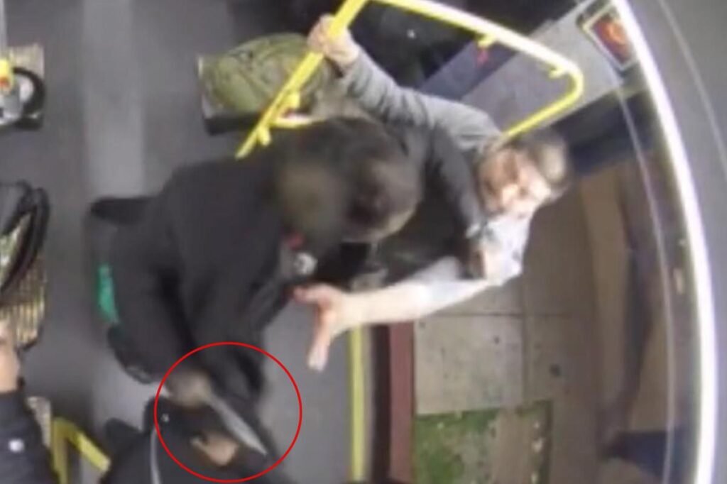 Chilling new video shows racist stabber’s savage LA Metro attack before life sentence Chilling new video shows racist stabber’s savage LA Metro attack before life sentence