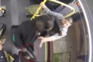 Chilling new video shows racist stabber’s savage LA Metro attack before life sentence