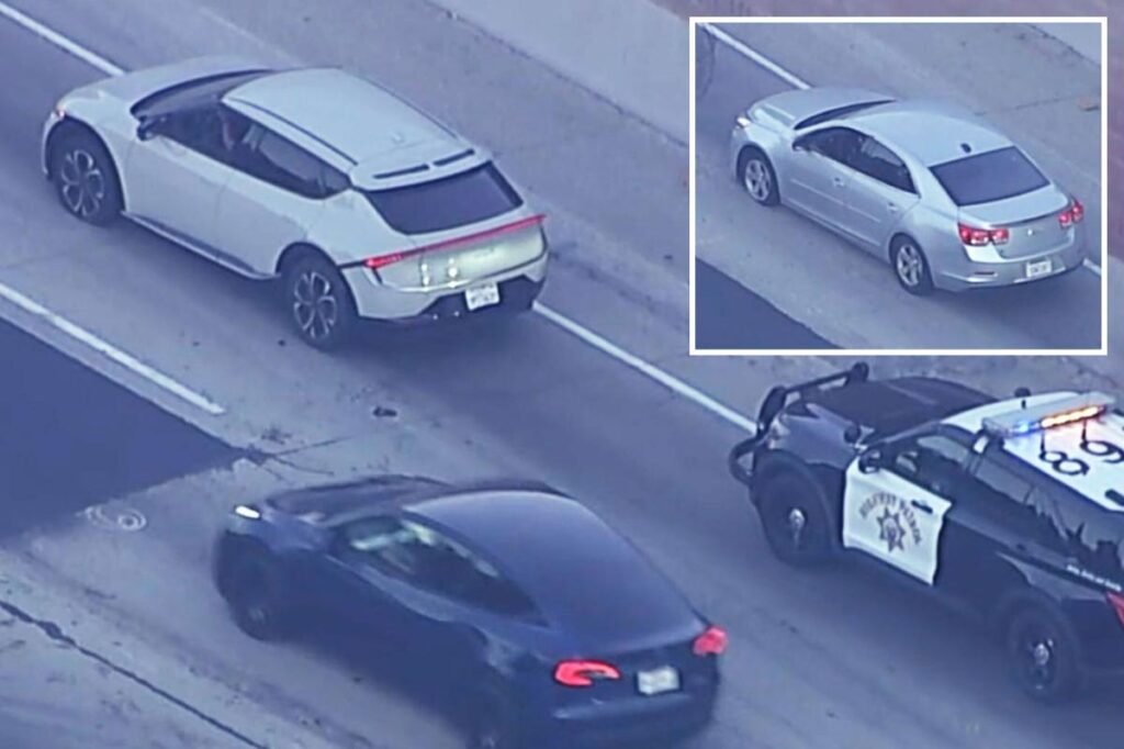 Rush hour chaos on major Los Angeles freeway as multiple cars suddenly disabled