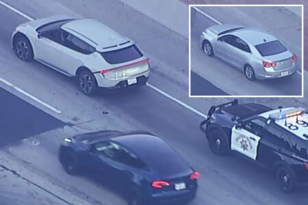 Rush hour chaos on major Los Angeles freeway as multiple cars suddenly disabled