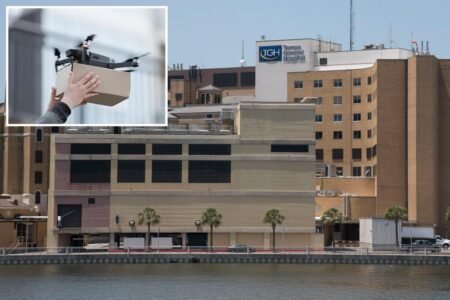 Florida hospital launches ‘game changer’ drones to air-drop life-saving blood directly to trauma scenes Florida hospital launches ‘game changer’ drones to air-drop life-saving blood directly to trauma scenes