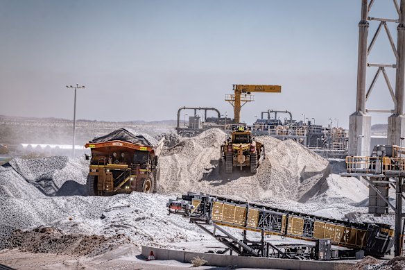 PLS’ Pilgangoora lithium operation near Port Hedland.