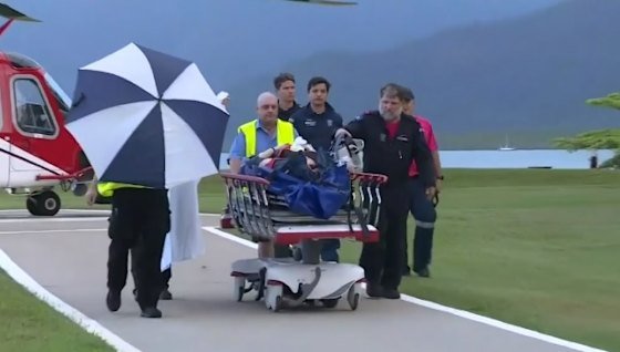 Shannon was flown to Cairns Hospital for further treatment after she and Dean fell from a zipline in Cape Tribulation.