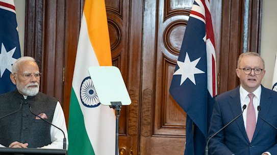 Prime Minister Anthony Albanese and Indian counterpart Narendra Modi are hoping to finalise a major free trade deal.