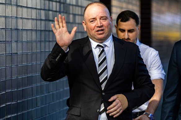 Bondi Beach hero Ahmed al Ahmed arrives at court on Wednesday.