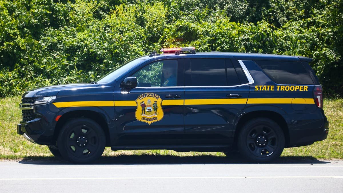Delaware State Police vehicle.