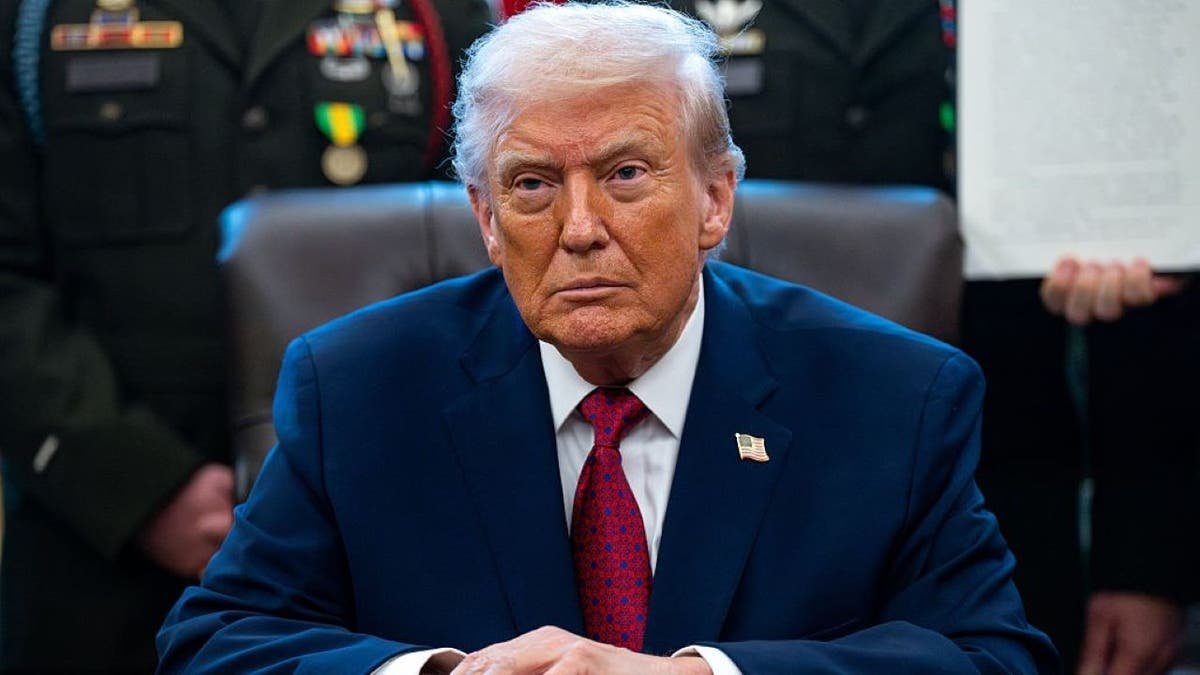 President Donald Trump in the Oval Office.