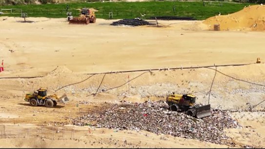 Drone footage of Tamala Park Waste Facility.