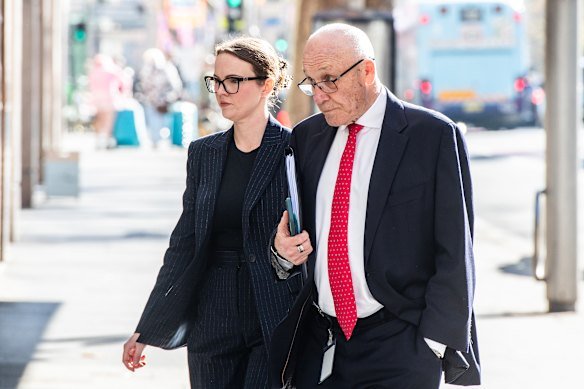 Liberal MP Damien Tudehope arrives at the ICAC inquiry to give evidence.