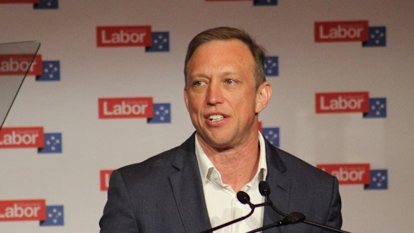 Steven Miles at the 2026 Queensland Labor State Conference on Saturday in Brisbane.