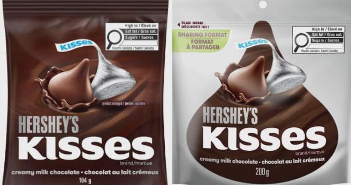 Some Hershey Kisses recalled in Canada due to undeclared almonds Some Hershey Kisses recalled in Canada due to undeclared almonds