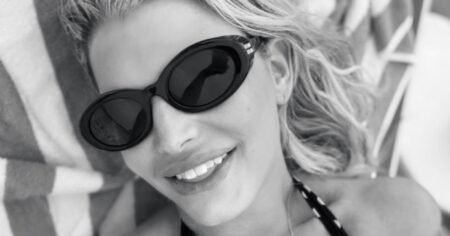 Jessica Simpson Sunbathes in Tiny Polka Dot Bikini During Luxe Turks and Caicos Vacation