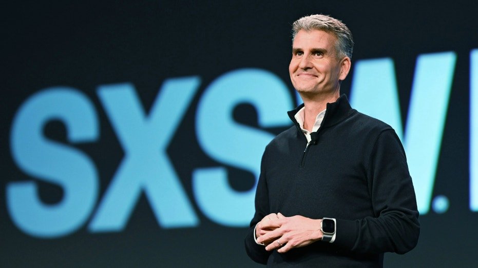 Josh D'Amaro speaks on stage during South by Southwest.
