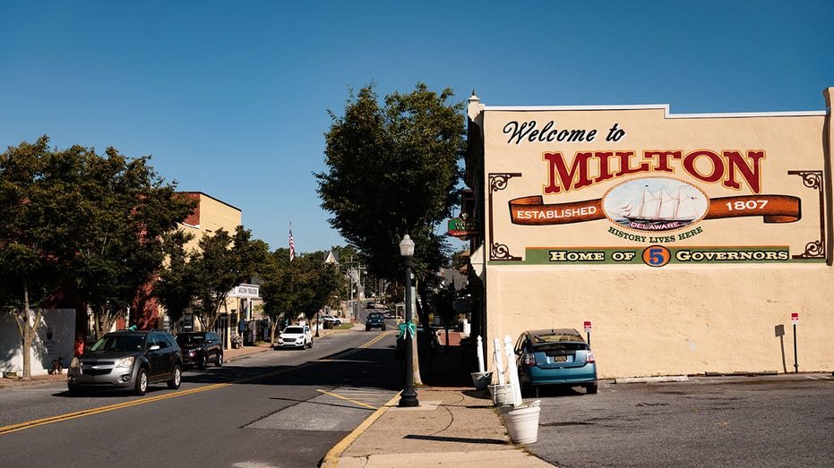 A street view in Milton, Delaware