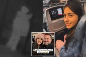 Missing teen Sophia Cover seen flying home to Florida with dad after being found 1,200 miles away in NJ Missing teen Sophia Cover seen flying home to Florida with dad after being found 1,200 miles away in NJ