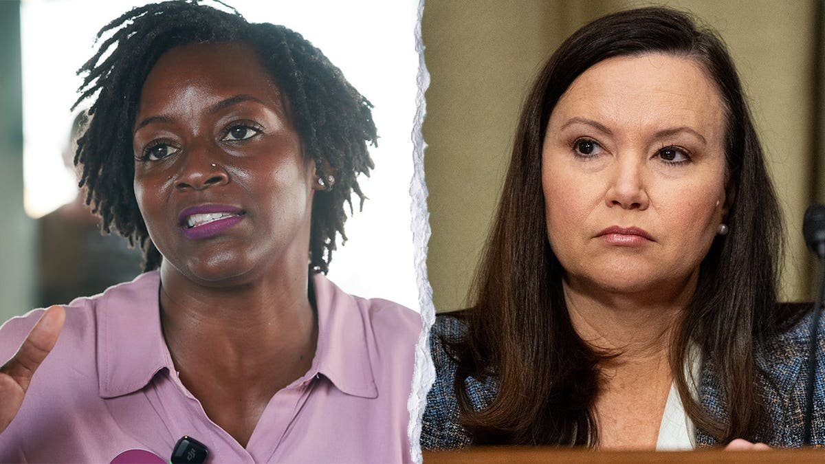 DSA candidate Angie Nixon and Sen. Ashley Moody, R-Fla.