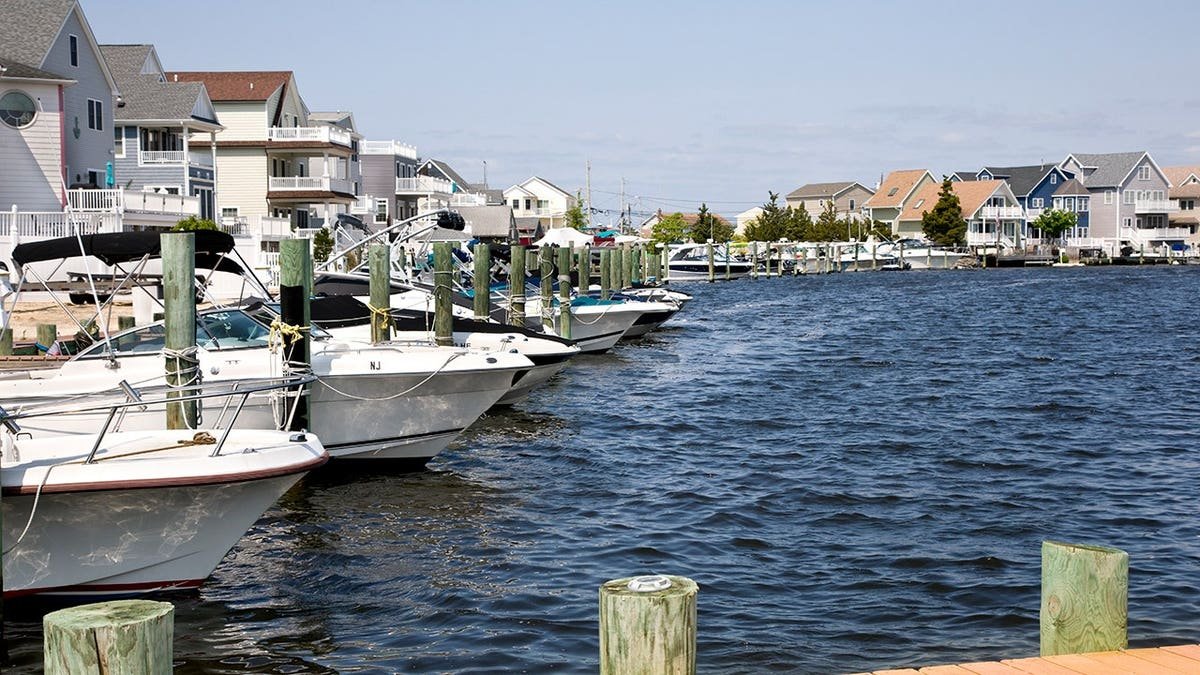 New Jersey shore town island community on Barnegat Bay