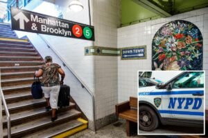 Crazed stranger randomly shoves woman onto NYC train tracks, then walks into psych clinic: cops, sources Crazed stranger randomly shoves woman onto NYC train tracks, then walks into psych clinic: cops, sources