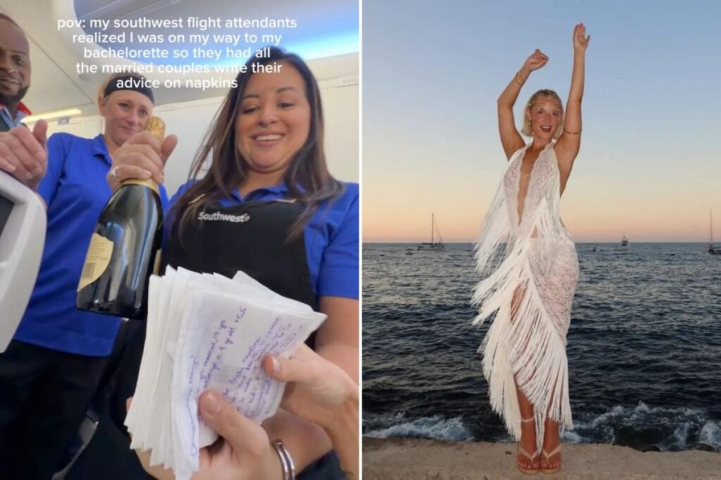 Bride-to-be flooded with marriage advice from plane passengers: ‘Soak up the frisky carefree adventures’ Bride-to-be flooded with marriage advice from plane passengers: ‘Soak up the frisky carefree adventures’