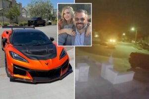 Exclusive | Moment brazen thieves steal 0K Corvette C8 ZR1 straight from California driveway Exclusive | Moment brazen thieves steal 0K Corvette C8 ZR1 straight from California driveway