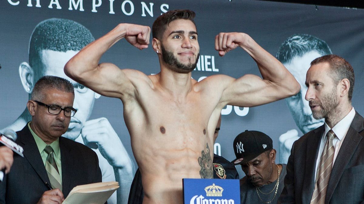Prichard Colon weighs in at Barclays Center in Brooklyn, New York.