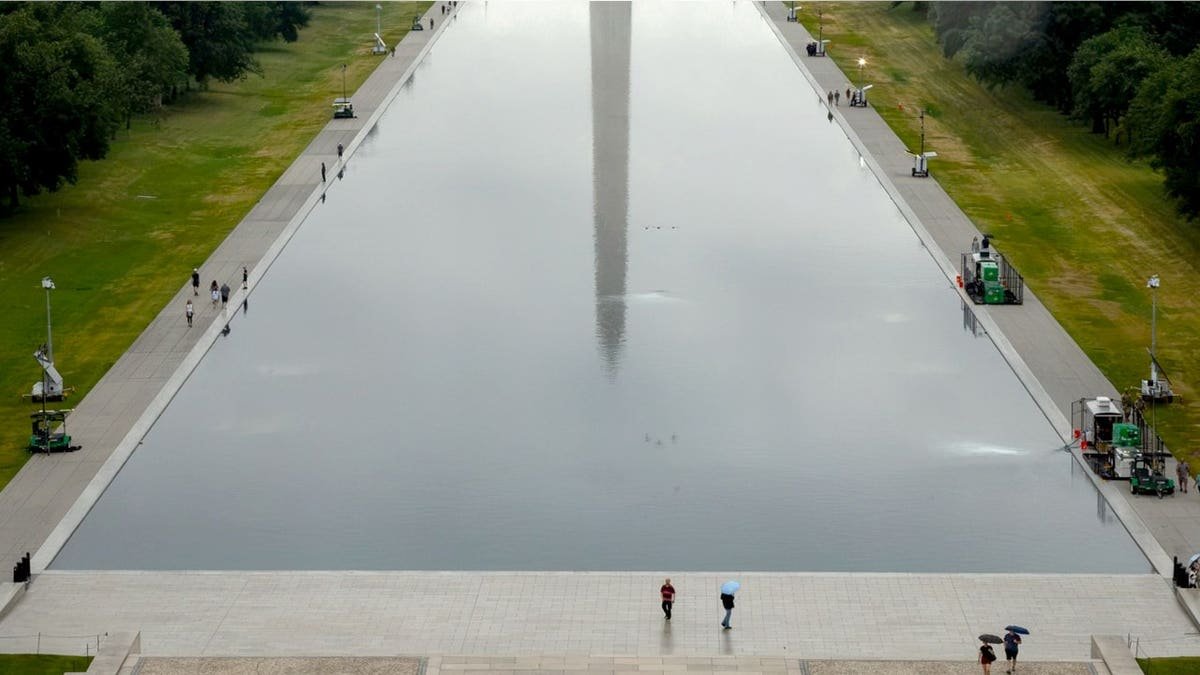 reflecting pool aerial