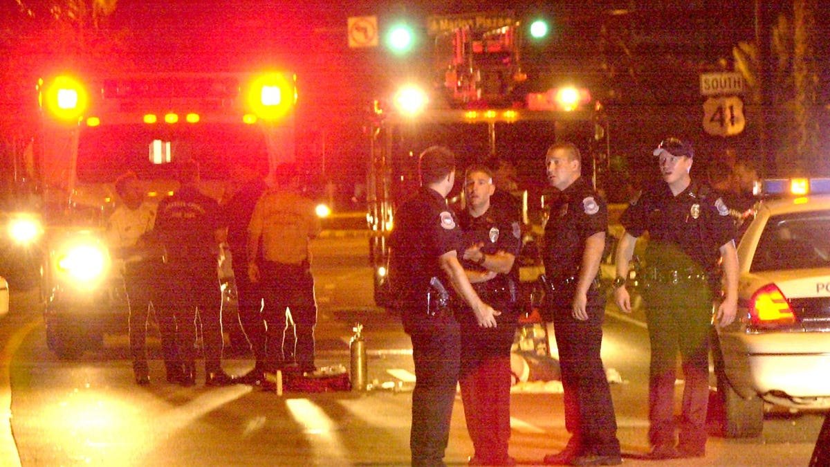 Richard Evonitz in vehicle during standoff in Sarasota, Florida.