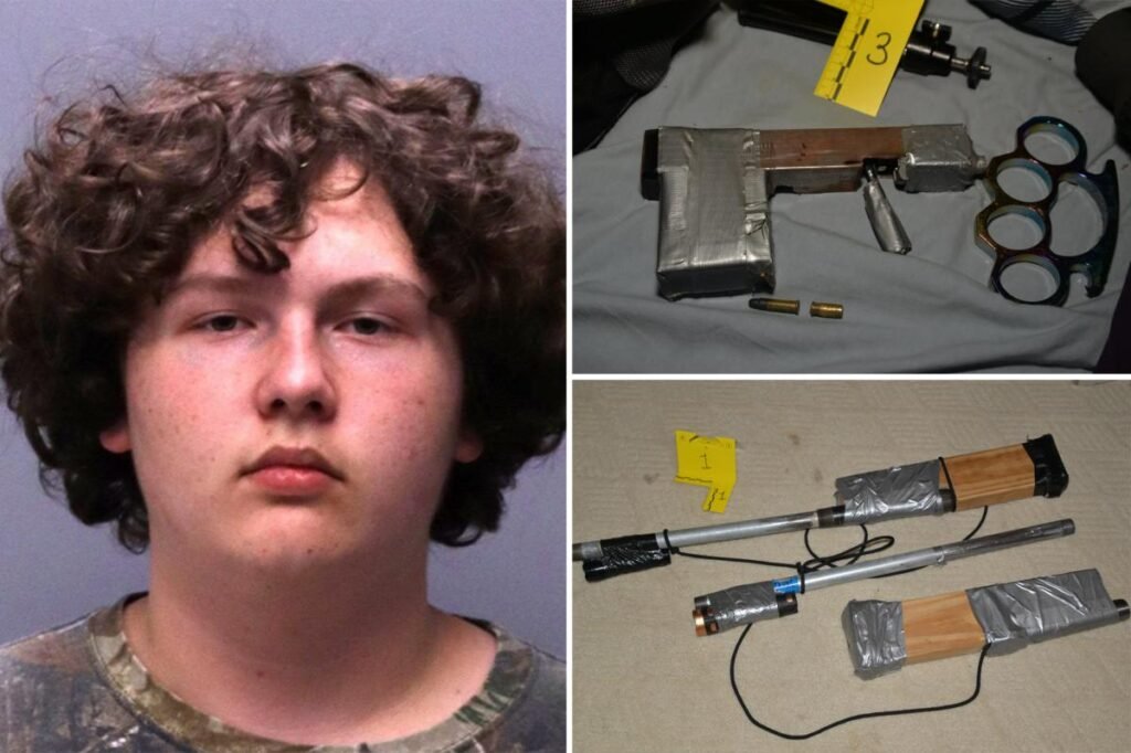 Florida middle school student, 14, arrested after allegedly stashing homemade guns for robbery plot Florida middle school student, 14, arrested after allegedly stashing homemade guns for robbery plot
