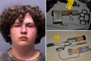 Florida middle school student, 14, arrested after allegedly stashing homemade guns for robbery plot