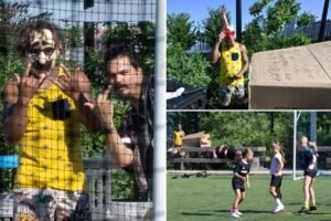 Exclusive | Phallic-masked sicko, unhinged vagrants terrorize young girls at soccer practice at NYC park