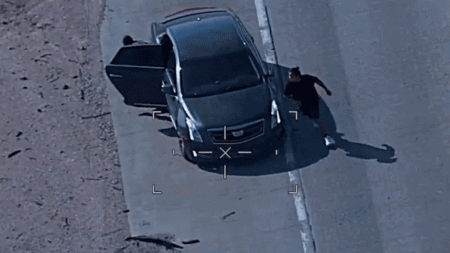 Suspected human smugglers lead cops on 100-mph chase before bailing and allegedly committing armed carjacking