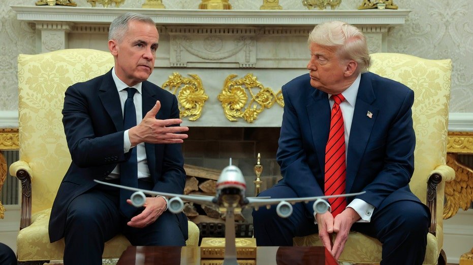 Donald Trump and Mark Carney