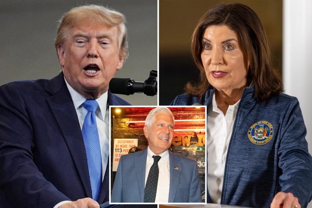 Trump slams Hochul’s ‘radical left’ as destroying NY — predicts win for GOP gov hopeful Blakeman: ‘How the hell can you lose to that?’ Trump slams Hochul’s ‘radical left’ as destroying NY — predicts win for GOP gov hopeful Blakeman: ‘How the hell can you lose to that?’