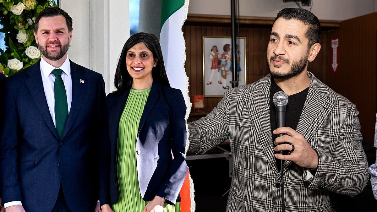 Split of Usha Vance and JD Vance and Abdul El-Sayed