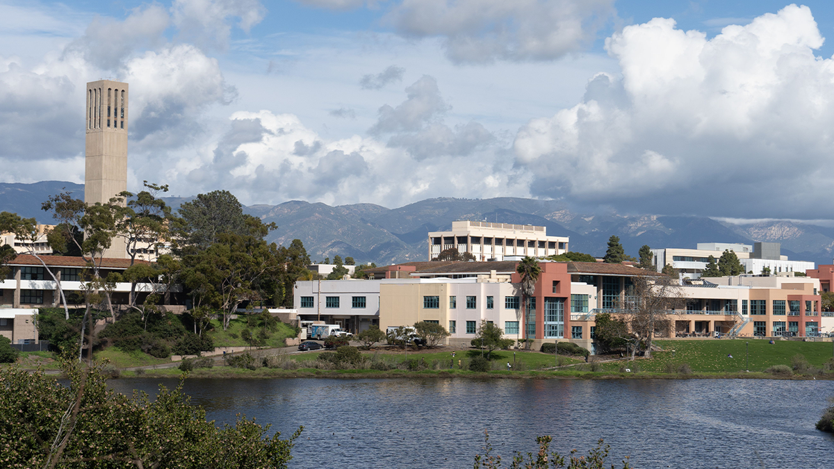 University Center and Storke Tower, campus of University of California at Santa Barbara