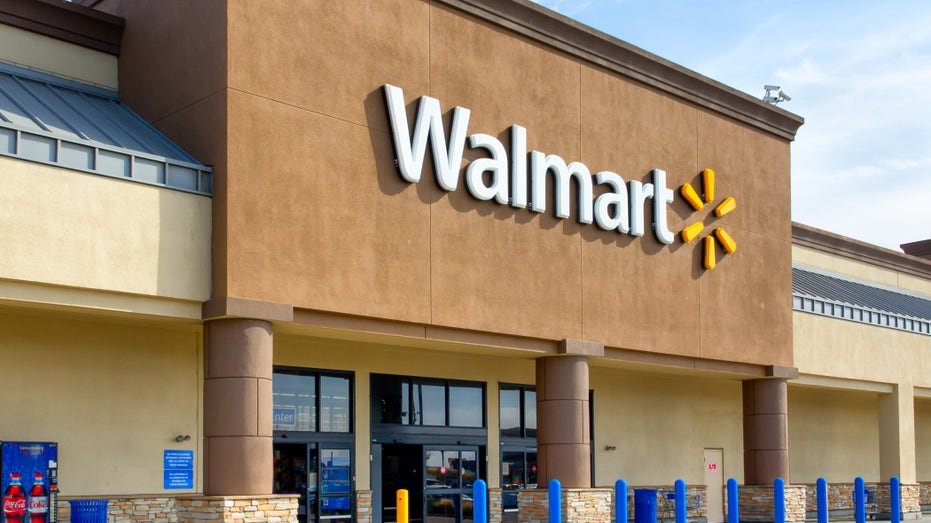 The outside of a walmart store