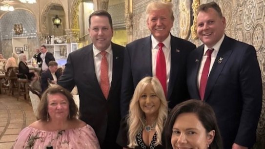 Gina Rinehart with US President Donald Trump this year.