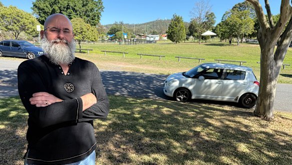 Darren Henley, 51, was fined twice by the council for parking on the grassy verge opposite his house, next to Abbeville Street Park. He has been parking there for 15 years.